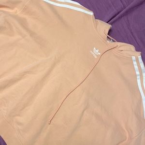 Adidas Coral Cropped Hoodie